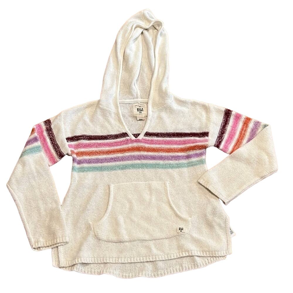 Billabong Girls Hooded Top - Size Small